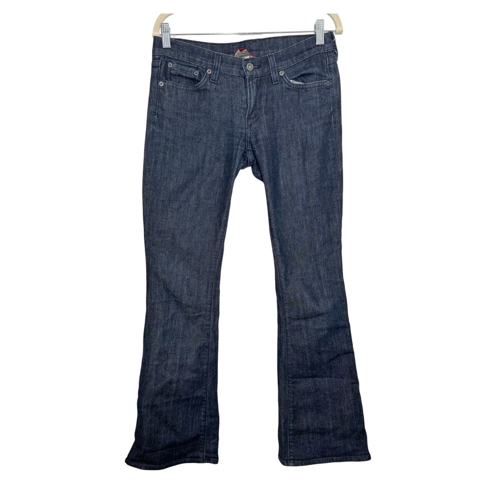 Lucky Brand Jeans Blue Bootcut Flap Pocket Women 4/27 Denim USA Made Vintage